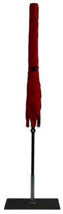 Ombrellone da Giardino 2x2 m Palo Ø38 mm in Alluminio Tessuto Poliestere Trend Rosso