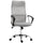 Sedia Ergonomica da Ufficio Girevole 63x65x109-119 cm con Schienale a Rete Grigio Chiaro