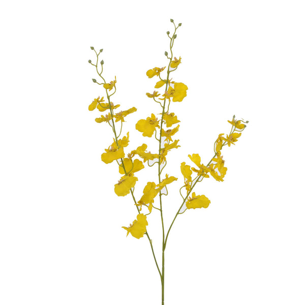 prezzo Set 6 Orchidea Artificiali Dancing con 3 Fiori Altezza 88 cm Giallo