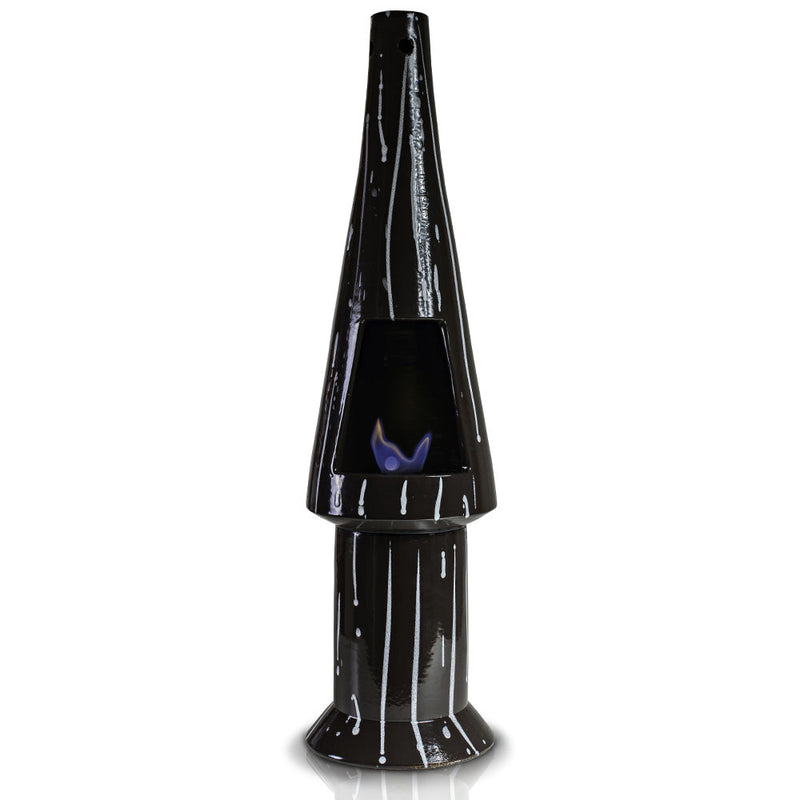 Camino a Bioetanolo da Pavimento in Ceramica 28x95 cm Ferazzoli Albero Alto Marrone Schizzi