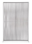 Pannello Paravento Frangivista 120x30x180h cm Paxson Bianco/Grigio