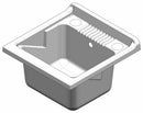 Mobile Lavatoio in PVC 50x50x85 cm 1 Anta Forlani Garden Bianco