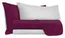 Set Lenzuola Sopra Sotto e Federe Doubleface Prugna\/Grigio Chiaro Varie Misure