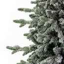 Albero di Natale Artificiale Innevato Grinch Slim Verde Varie Misure