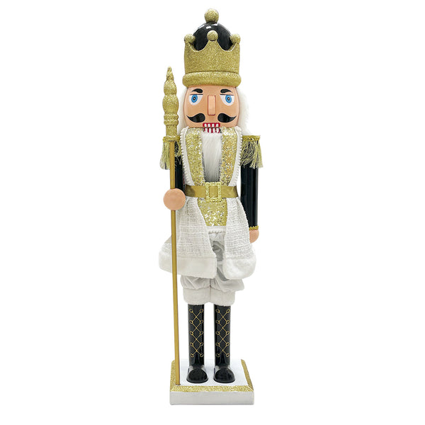 acquista Soldato Schiaccianoci Natalizio H80 cm Nero e Oro