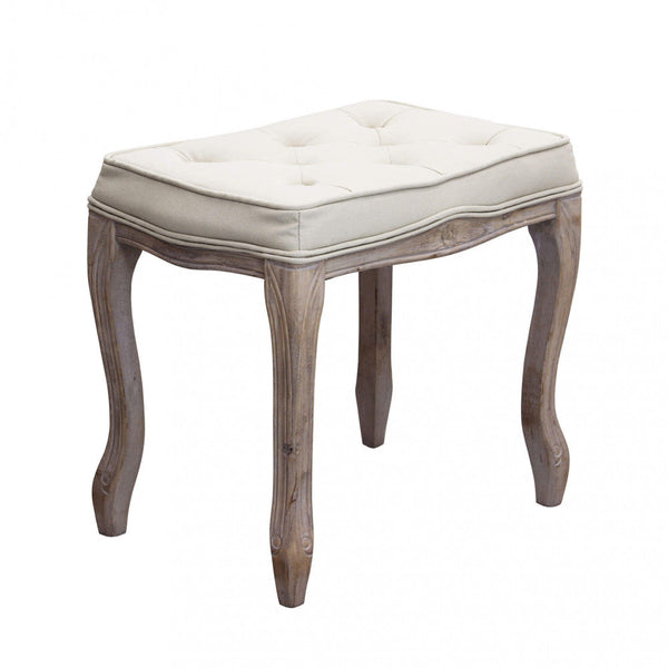 sconto Sgabello Marly 50x36x47 h cm in Tessuto Beige