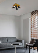 Spot da Interno a Led in Metallo Nero Opaco