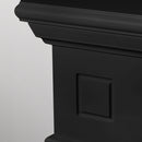 Camino a Bioetanolo da Pavimento 110x36x100 cm Cambridge in Legno Nero