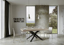 Tavolo Allungabile 200-460x90x77 cm Volantis Cashmere Telaio Antracite 