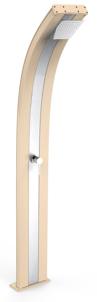 sconto Doccia Solare da Giardino 40L Miscelatore Arkema Dada Fascia Inox Champagne Bronze