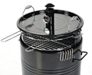 Barbecue Affumicatore a Carbone Carbonella Taddei Barrel Nero