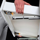 Guide Cassetto con Estrazione Soft 390 mm in Acciaio Emuca Bianco
