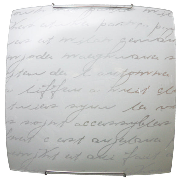 Plafoniera 2xE27 Ganci Filo Acciaio Vetro Lastra Scritte E-Energy Veronica acquista