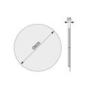 Specchio da Bagno Cassiopea con Illuminazione Led Imballo 1 Pezzo Alluminio e Vetro Emuca