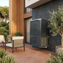 Copri Condizionatore 105x150x65 cm in Alluminio a Parete Big Blade VL Antracite