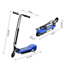 Monopattino Elettrico per Bambini 120W Pieghevole Blu 