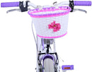 Bicicletta per Bambine 20" Freni Vbrake Cambio Shimano 7 Marce e Cavalletto con Cestino e Portapacchi Viola