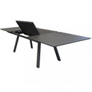 Tavolo Zante Allungabile 200/300x110x75 h cm in Alluminio Taupe