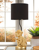 Lampada Scimmia Seduta Ø 20x51,5 cm in Poliresina e Ferro