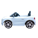 Macchina Elettrica per Bambini 12V con Licenza Audi S5 Cabrio Bianco