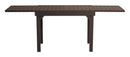 Tavolo Allungabile da Giardino 106/212x75x75 cm Capannori in Alluminio Chocolate
