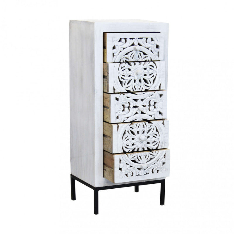 Mobile Foster 45x35x105 h cm in Legno Marrone