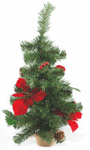 Mini Albero di Natale 60 cm con Stella Bacche e Pigne Soriani Juta