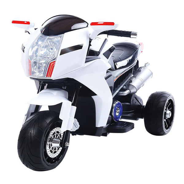 acquista Moto Elettrica per Bambini 6V Kidfun Bianca con Effetto Fumo
