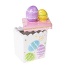 Set 2 Scatole Rettangolare con Uova 11x8x H 9 cm