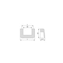 Maniglie per Mobile Interasse 64 mm Zama Colore Titanio 10 Pezzi Emuca