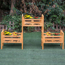 Portapiante Modulare 3 Livelli 50,8x22,8x40,6 cm in Legno di Abete Giallo