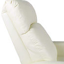 Poltrona Relax Manuale Reclinabile in Similpelle Vandi Panna