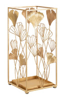 Portaombrelli Oro Leaf 22,5x22,5x48,5 cm in Ferro 