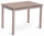Tavolo Allungabile 110/170x75x75 cm in Metallo con Top in Vetro Cappuccino