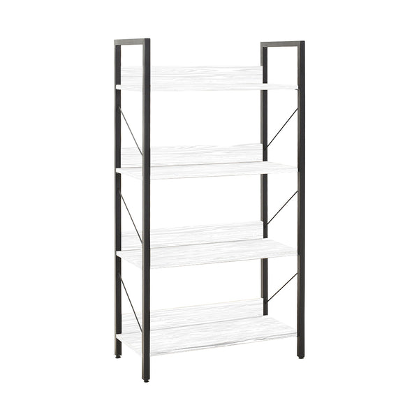 prezzo Libreria in Legno 139x73x35 cm Scaffale 4 Ripiani per Ufficio Bianco