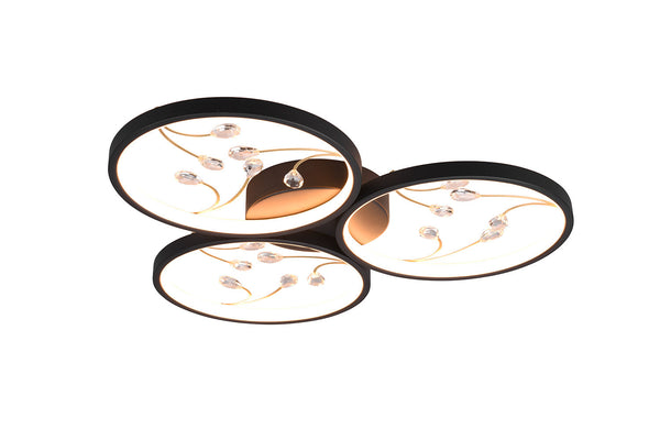 Plafoniera da Interno a LED in Metallo Nero Opaco acquista