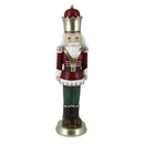 Soldatino Schiaccianoci in resina rosso cm 7,5x7,5xh30,5