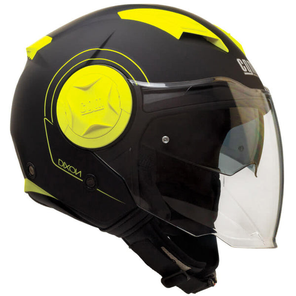 online Casco Jet per Scooter Visiera Lunga CGM Dixon 129S Giallo Fluo Opaco Varie Misure