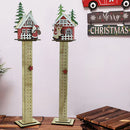 Calendario dell'Avvento da Terra 11x8x62 cm con LED in Legno Colori Assortiti      