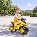 Moto Cavalcabile per Bambini 18 Mesi - 3 Anni Balance Senza Pedali con Musica Giallo      