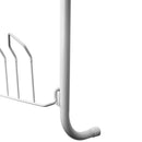 Scarpiera appendibile da porta 17x60x145 cm 12 paia in Metallo Bianca