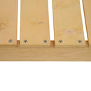 Panchina da Giardino 2 Posti in Legno Abete 110x38x35 cm  Log Abete