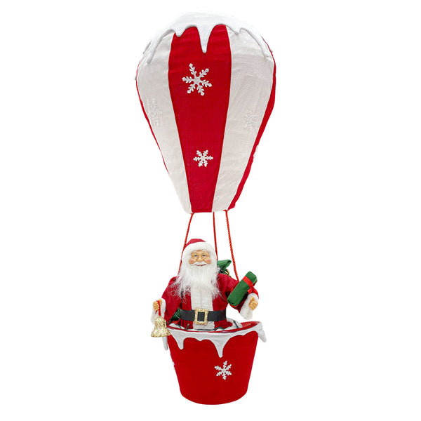 Babbo Natale con Mongolfiera H110 cm con Luci e Suoni sconto