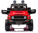 Macchina Elettrica per Bambini 12V Toyota Cruiser Rossa