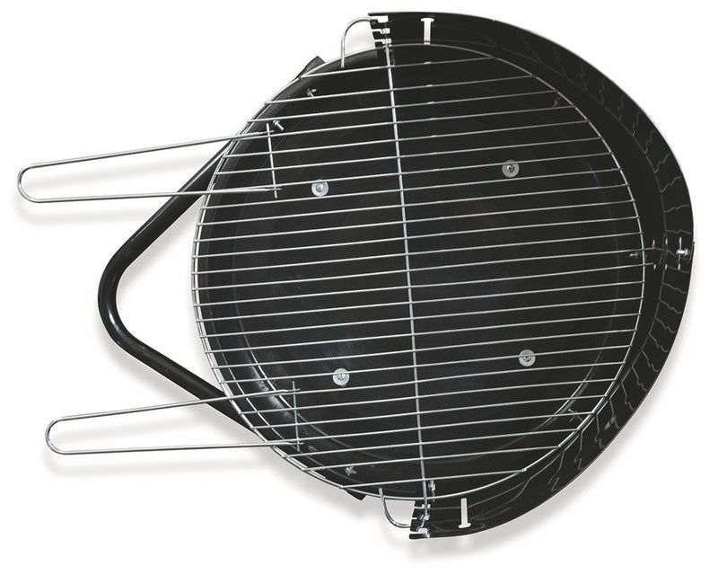 Barbecue a Carbone Carbonella Tondo Ø50 cm con Ruote Soriani Sun-day Nero
