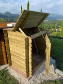 Armadio per Accessori Piscina 120x89 cm in Legno