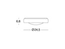 Lampada Plafoniera 13W a Led Smd Tonda Media Colore Bianco per Esterno Linea Loft Sovil