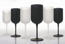 Set 6 Calici Frosted in Vetro 450 ml Villa d'Este Home Tivoli Masai Black