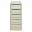 Casetta da Giardino Porta Attrezzi 320x81x233 cm in PVC Avorio