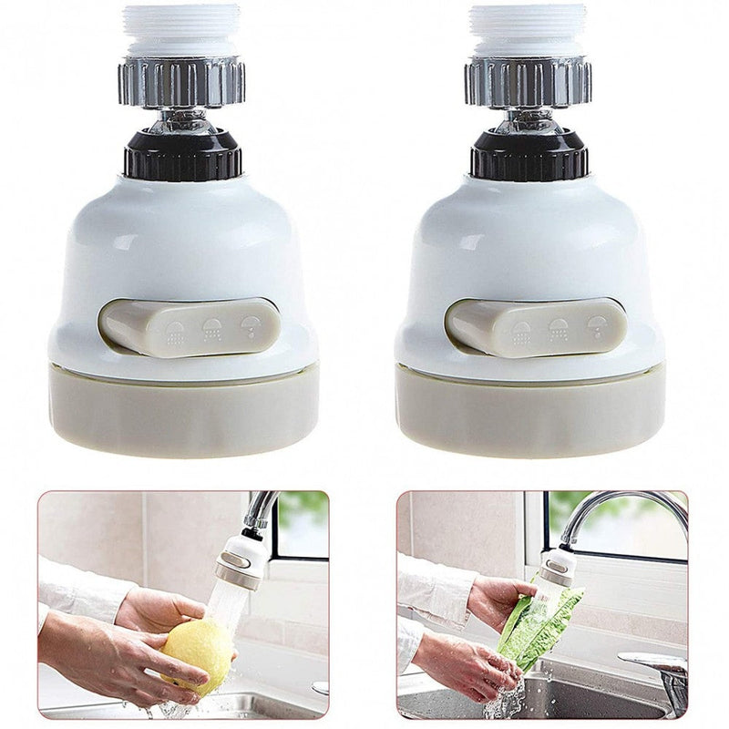 Filtro rubinetto rotante a 360° in ABS resistente 3 spruzzi